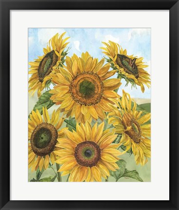 Framed Fall Sunshine V Print