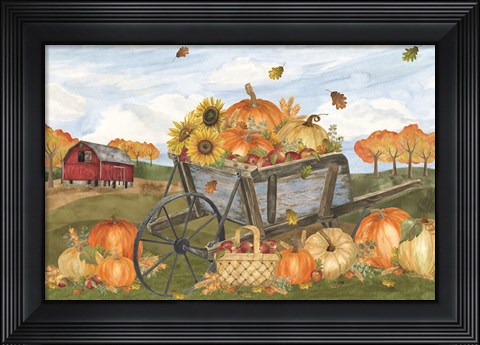 Framed Harvest Season I Print