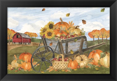 Framed Harvest Season I Print