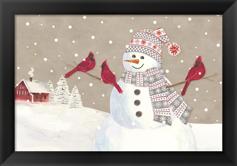 Framed Hello Winter I Print