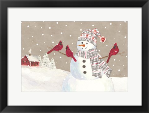 Framed Hello Winter I Print