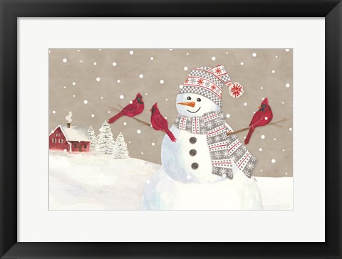 Framed Hello Winter I Print