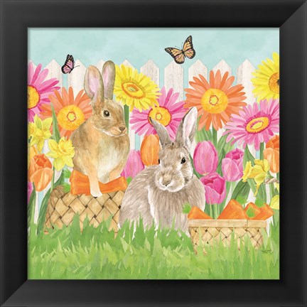 Framed Hoppy Spring VII Print
