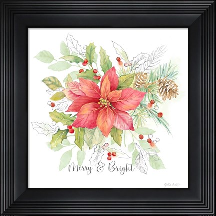Framed Joyful Holidays II Print