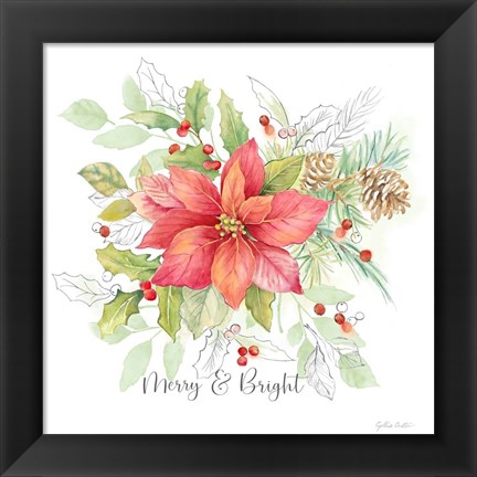 Framed Joyful Holidays II Print