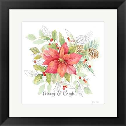 Framed Joyful Holidays II Print