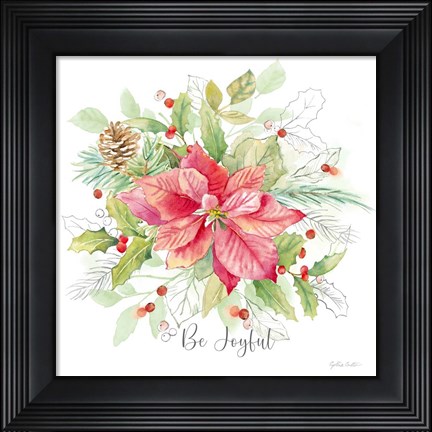 Framed Joyful Holidays III Print
