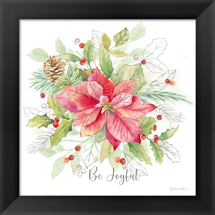 Framed Joyful Holidays III Print