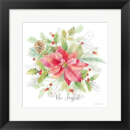 Framed Joyful Holidays III Print