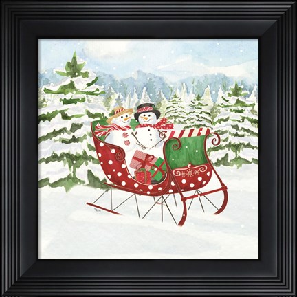 Framed Peppermint Holiday VII Print