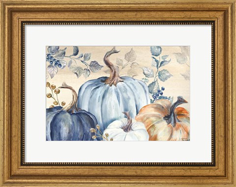 Framed Pumpkin Blues I Print