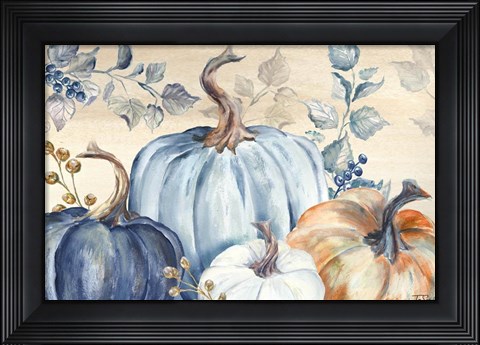 Framed Pumpkin Blues I Print