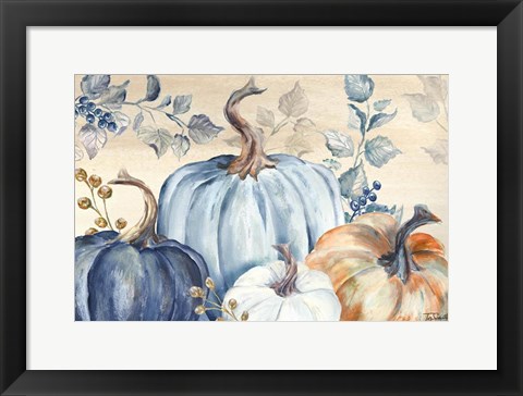 Framed Pumpkin Blues I Print