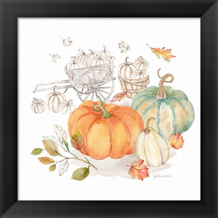 Framed Pumpkin Season II Print