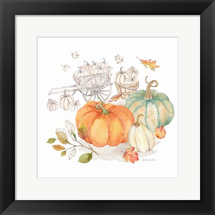 Framed Pumpkin Season II Print