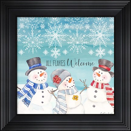 Framed Snow Lace IV Print