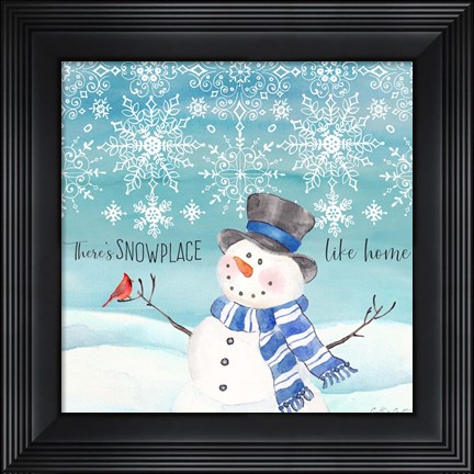 Framed Snow Lace VI Print