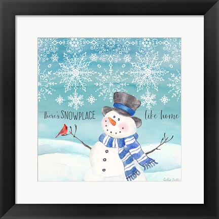 Framed Snow Lace VI Print