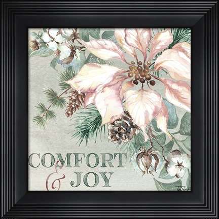 Framed Winter Green II Print
