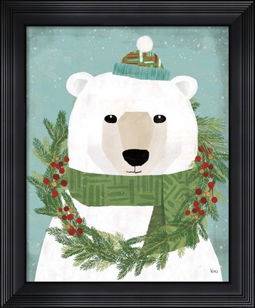 Framed Holiday Likeness II Festive Print