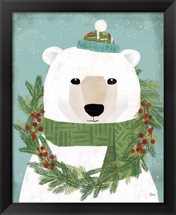 Framed Holiday Likeness II Festive Print