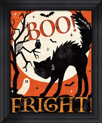 Framed Halloween is Calling V Print