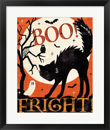 Framed Halloween is Calling V Print