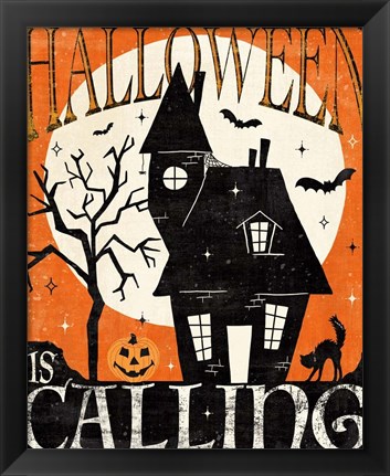 Framed Halloween is Calling III Print