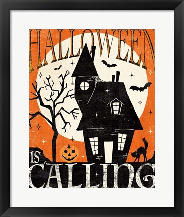 Framed Halloween is Calling III Print