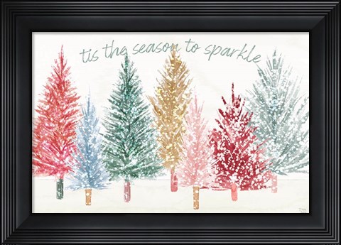 Framed Holiday Sparkle I Print