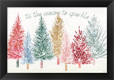 Framed Holiday Sparkle I Print