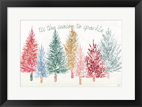 Framed Holiday Sparkle I Print