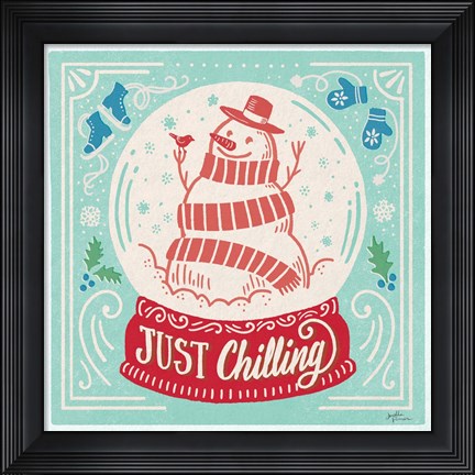 Framed Naughty and Nice III Bright Print