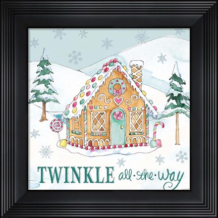 Framed Holiday Trimmings IV Print