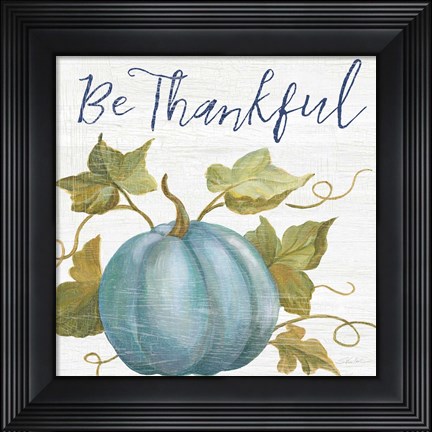 Framed Fall Splendor IV Navy Print