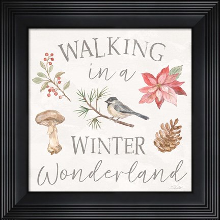 Framed Woodland Christmas VII Print