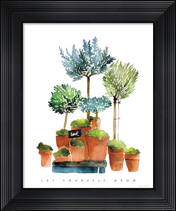 Framed Let Yourself Grow Print