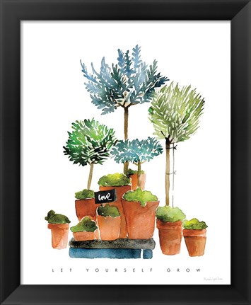 Framed Let Yourself Grow Print