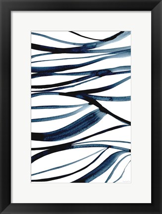 Framed Threads of Blue II Print