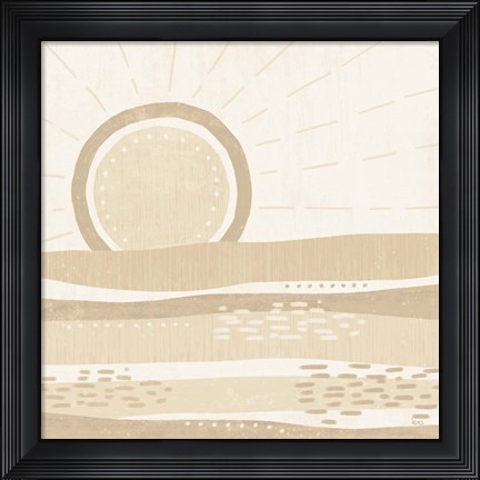 Framed Sweet Summer VI Neutral Print