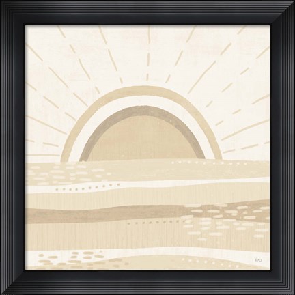Framed Sweet Summer V Neutral Print
