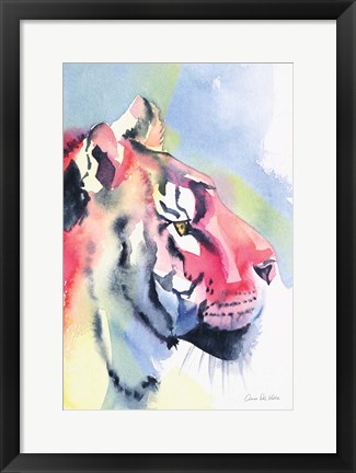 Framed Tiger Portrait Print