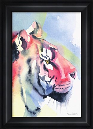 Framed Tiger Portrait Print