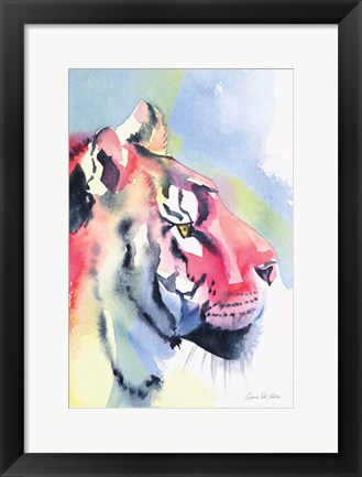 Framed Tiger Portrait Print