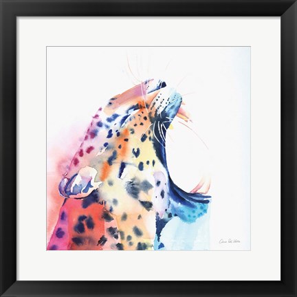 Framed Wild Leopard Print