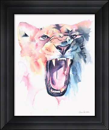 Framed Wild Lioness Print