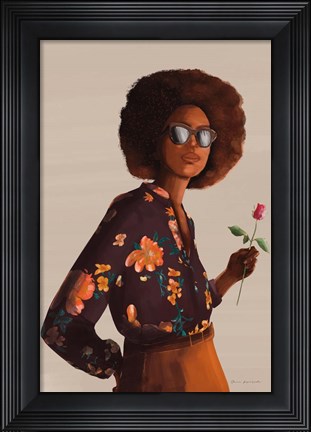 Framed Flower Power I Print