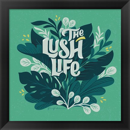 Framed Lush Life V Print