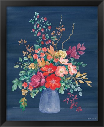 Framed Floral Drama II Print