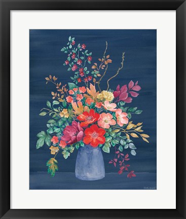 Framed Floral Drama II Print